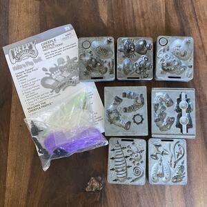 7 Vintage Toymax 90s ThingMaker Creepy Crawlers Metal Mold Creatures Accessories